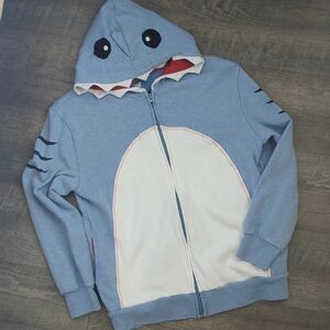 Kids Blue Shark Hoodie